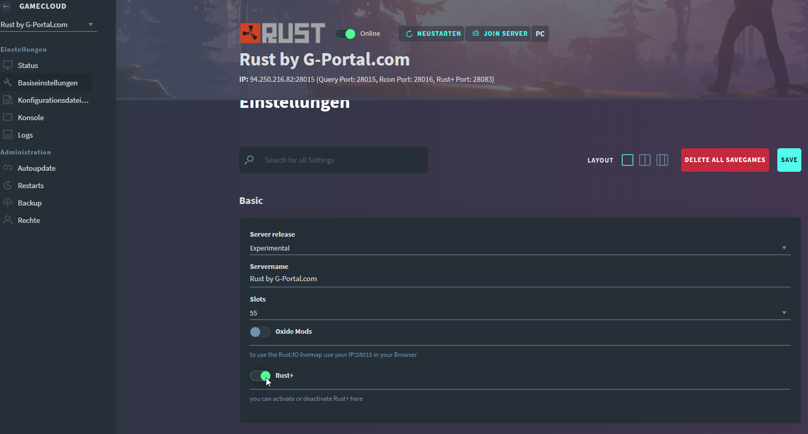 rust 2018 aimbot server